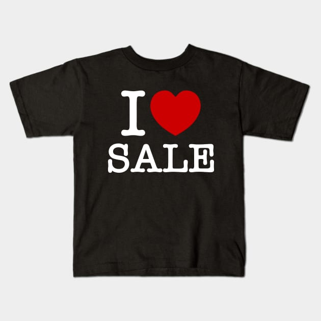 I HEART [LOVE] SALE Kids T-Shirt by tinybiscuits